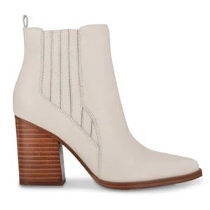 Marc Fisher Alva white booties  8